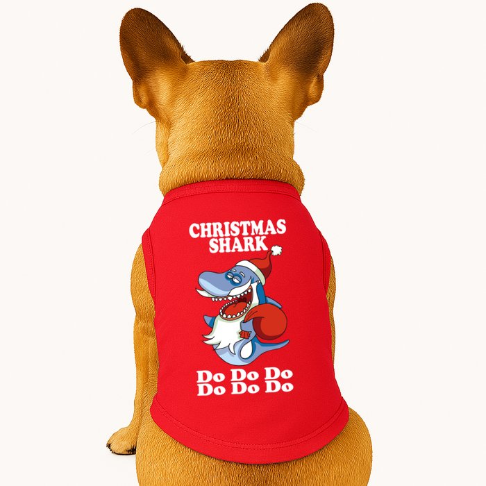 Christmas Santa Shark Do Do Do Doggie Tank