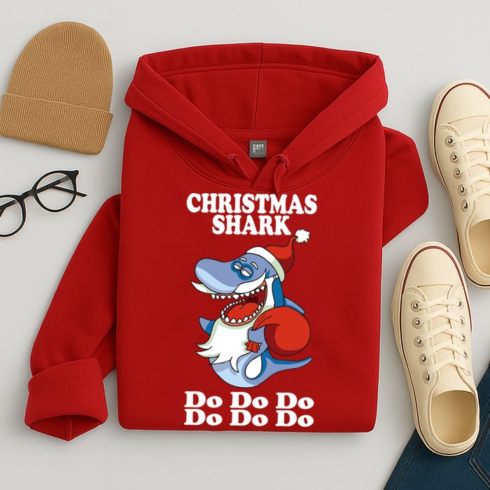 Christmas Santa Shark Do Do Do Hoodie