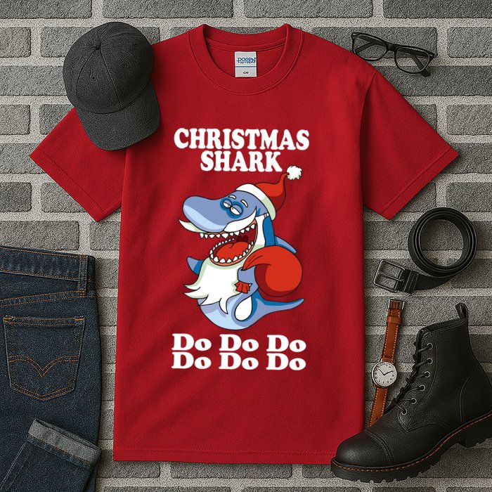 Christmas Santa Shark Do Do Do Tall T-Shirt