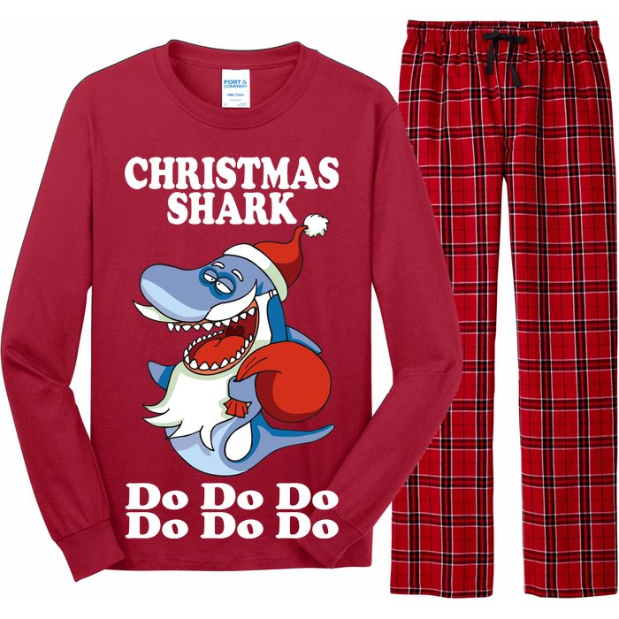 Christmas Santa Shark Do Do Do Long Sleeve Pajama Set