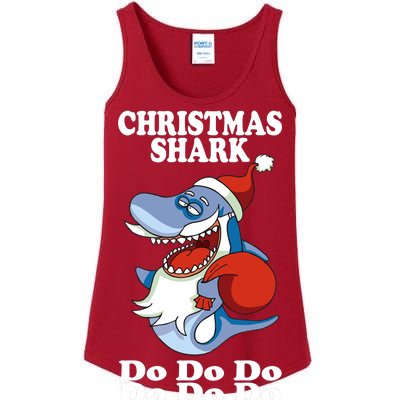 Christmas Santa Shark Do Do Do Ladies Essential Tank