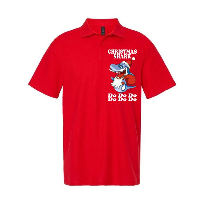 Christmas Santa Shark Do Do Do Softstyle Adult Sport Polo