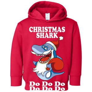 Christmas Santa Shark Do Do Do Toddler Hoodie