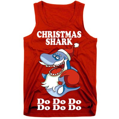 Christmas Santa Shark Do Do Do Tank Top