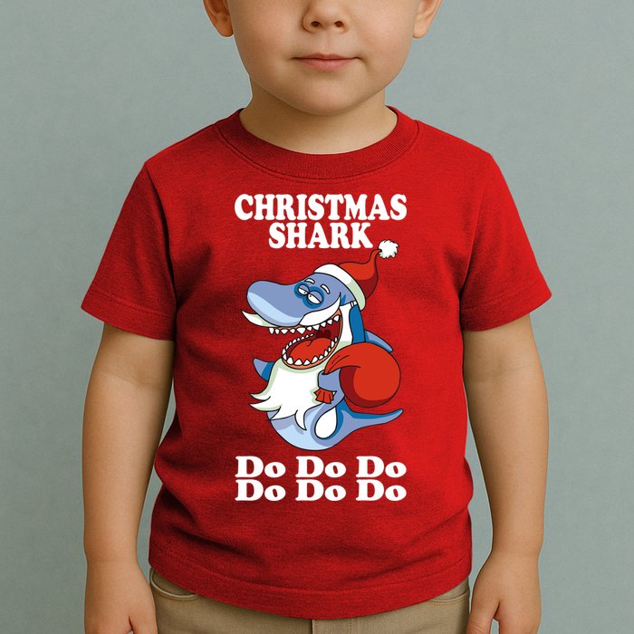 Christmas Santa Shark Do Do Do Toddler T-Shirt