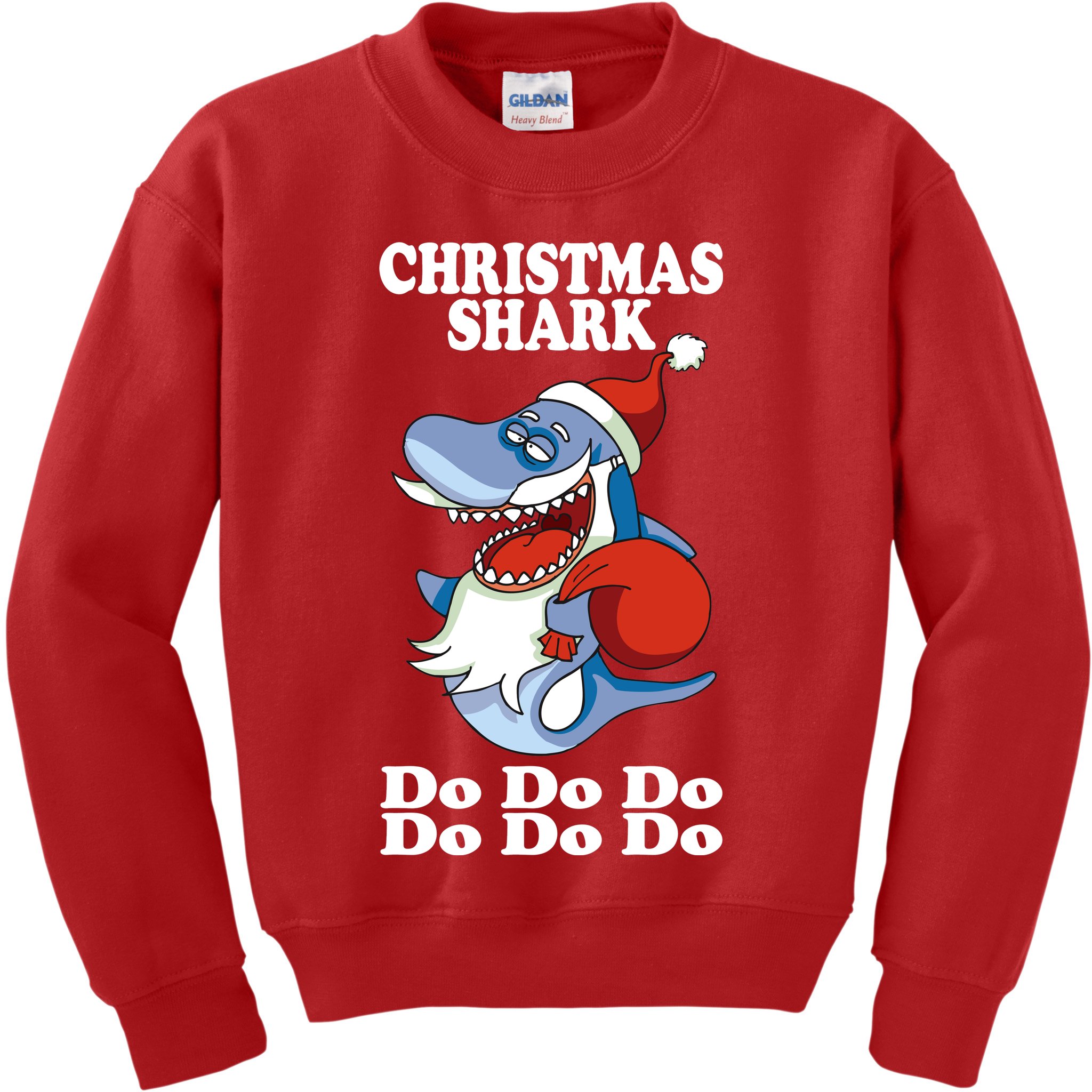 Christmas Santa Shark Do Do Do Kids Sweatshirt
