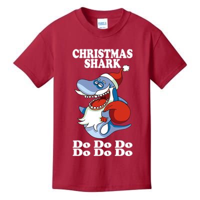 Christmas Santa Shark Do Do Do Kids T-Shirt