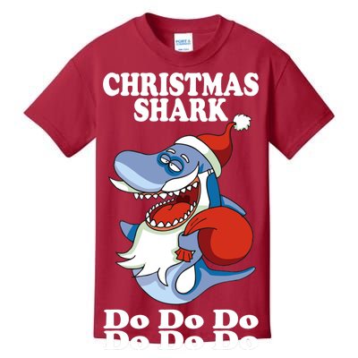 Christmas Santa Shark Do Do Do Kids T-Shirt