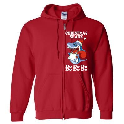 Christmas Santa Shark Do Do Do Full Zip Hoodie