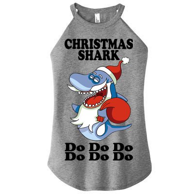 Christmas Santa Shark Do Do Do Women’s Perfect Tri Rocker Tank