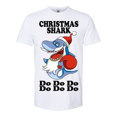 Christmas Santa Shark Do Do Do Softstyle® CVC T-Shirt