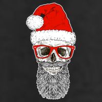 Christmas Santa Skull Adult Drive Performance Visor