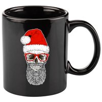 Christmas Santa Skull 11oz C Handle Ceramic Mug