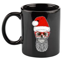 Christmas Santa Skull 11oz C Handle Ceramic Mug