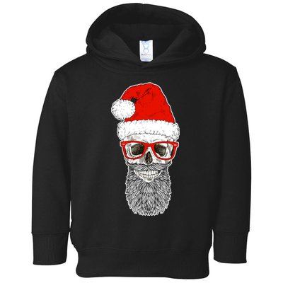 Christmas Santa Skull Toddler Hoodie