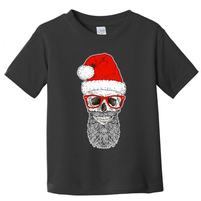 Christmas Santa Skull Toddler T-Shirt