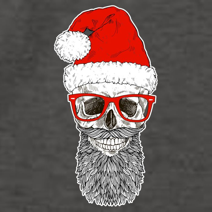 Christmas Santa Skull Vector Backpack