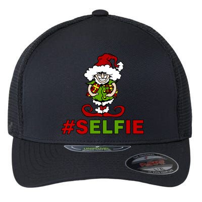 Christmas #Selfie Elf Flexfit Unipanel Trucker Cap