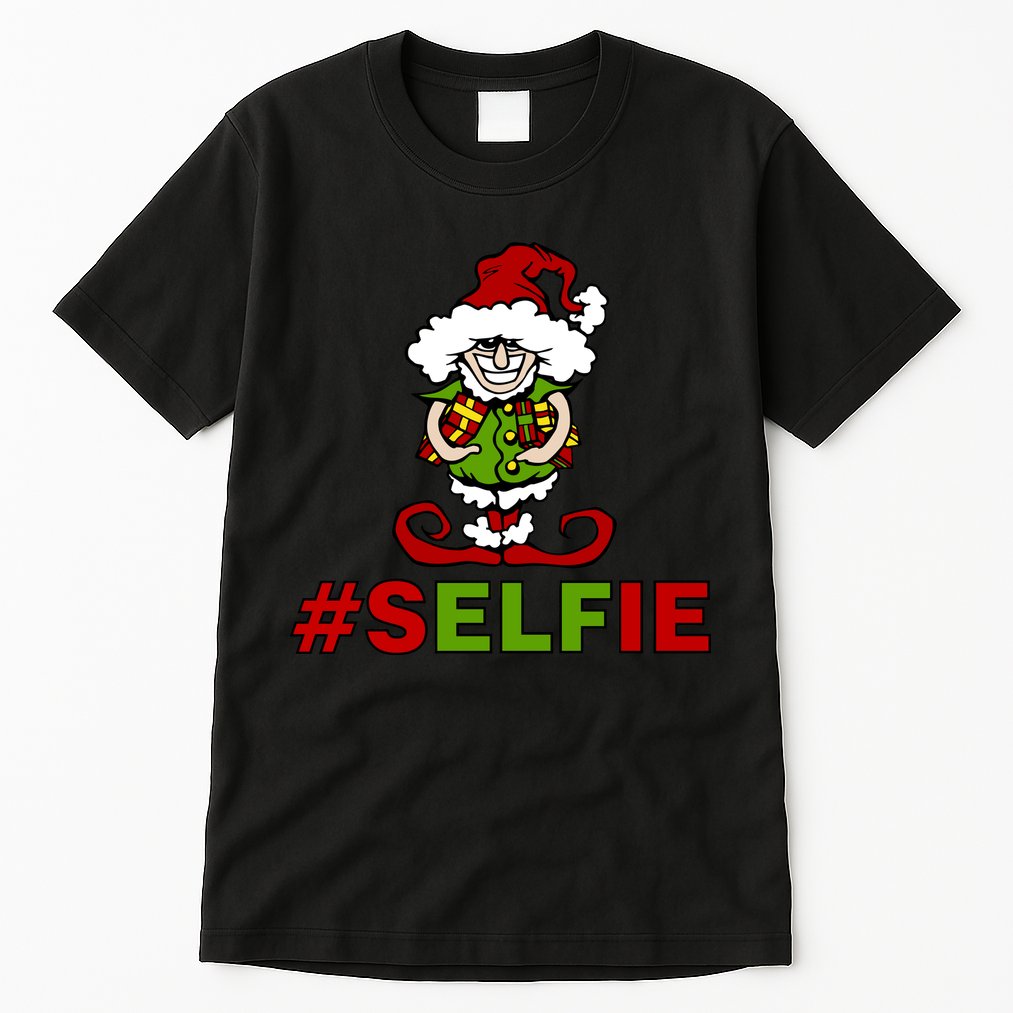 Christmas #Selfie Elf Tall T-Shirt
