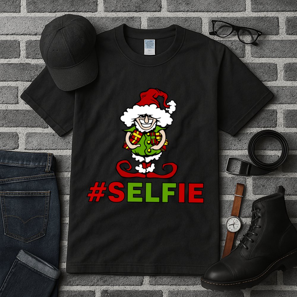 Christmas #Selfie Elf Tall T-Shirt