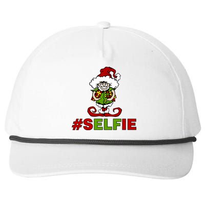 Christmas #Selfie Elf Snapback Five-Panel Rope Hat