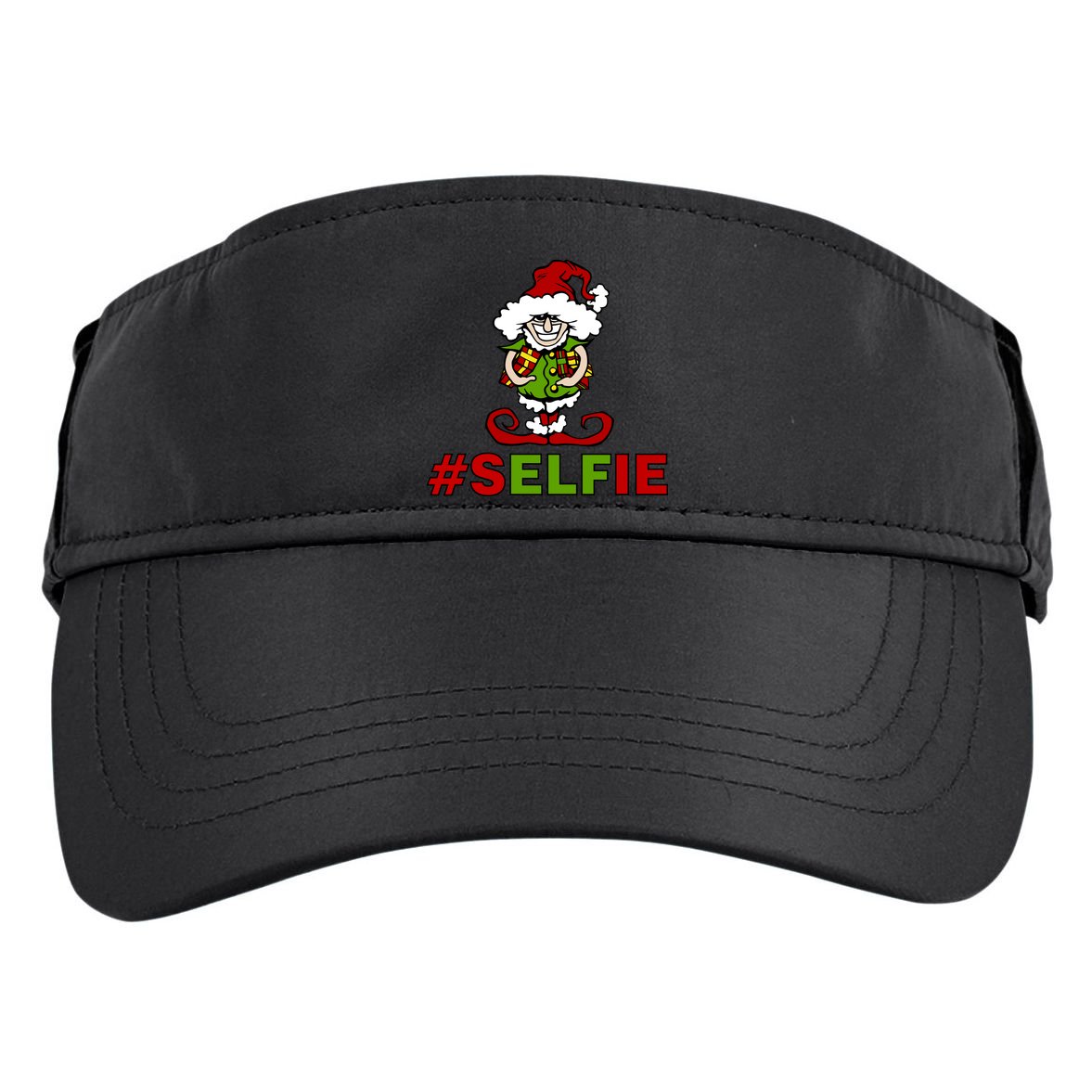 Christmas #Selfie Elf Adult Drive Performance Visor