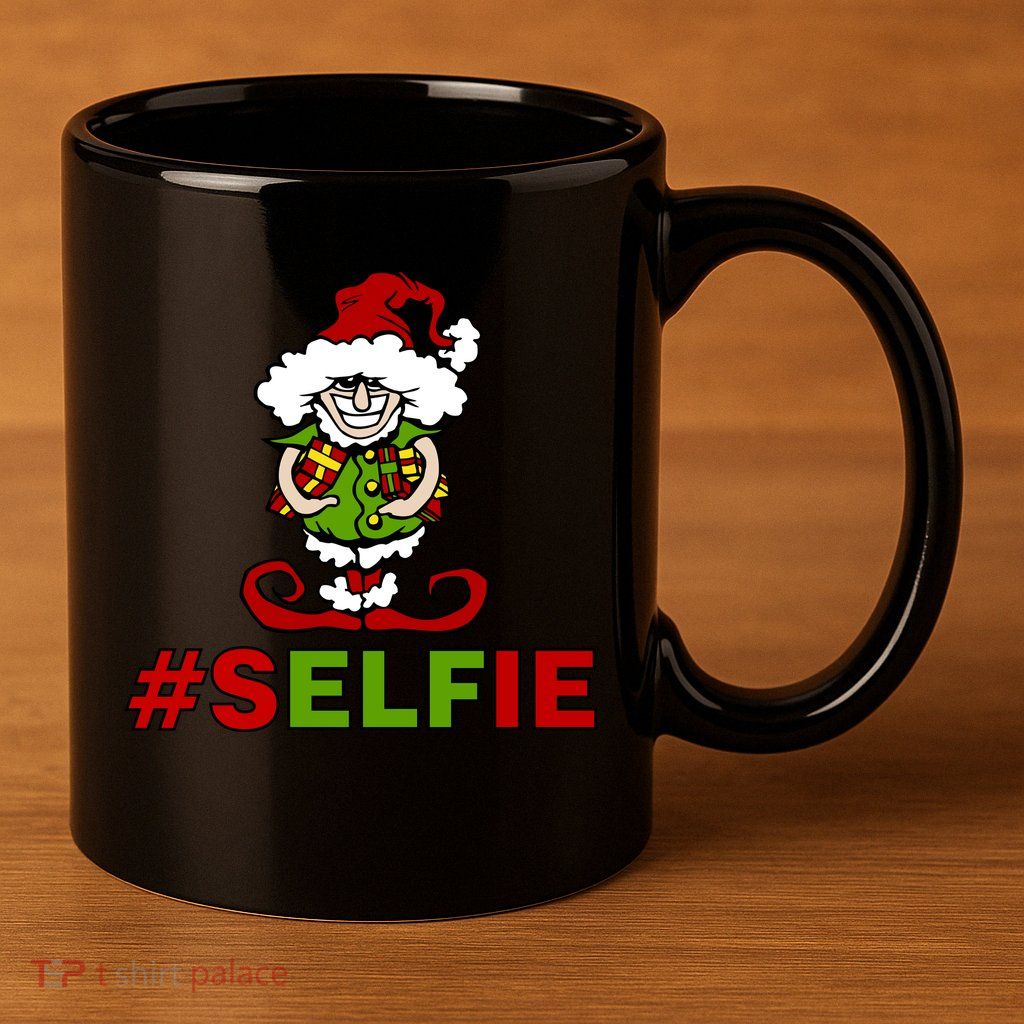Christmas #Selfie Elf 11oz C Handle Ceramic Mug