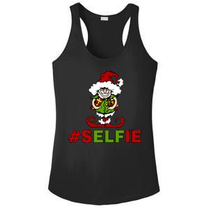 Christmas #Selfie Elf Ladies PosiCharge Competitor Racerback Tank