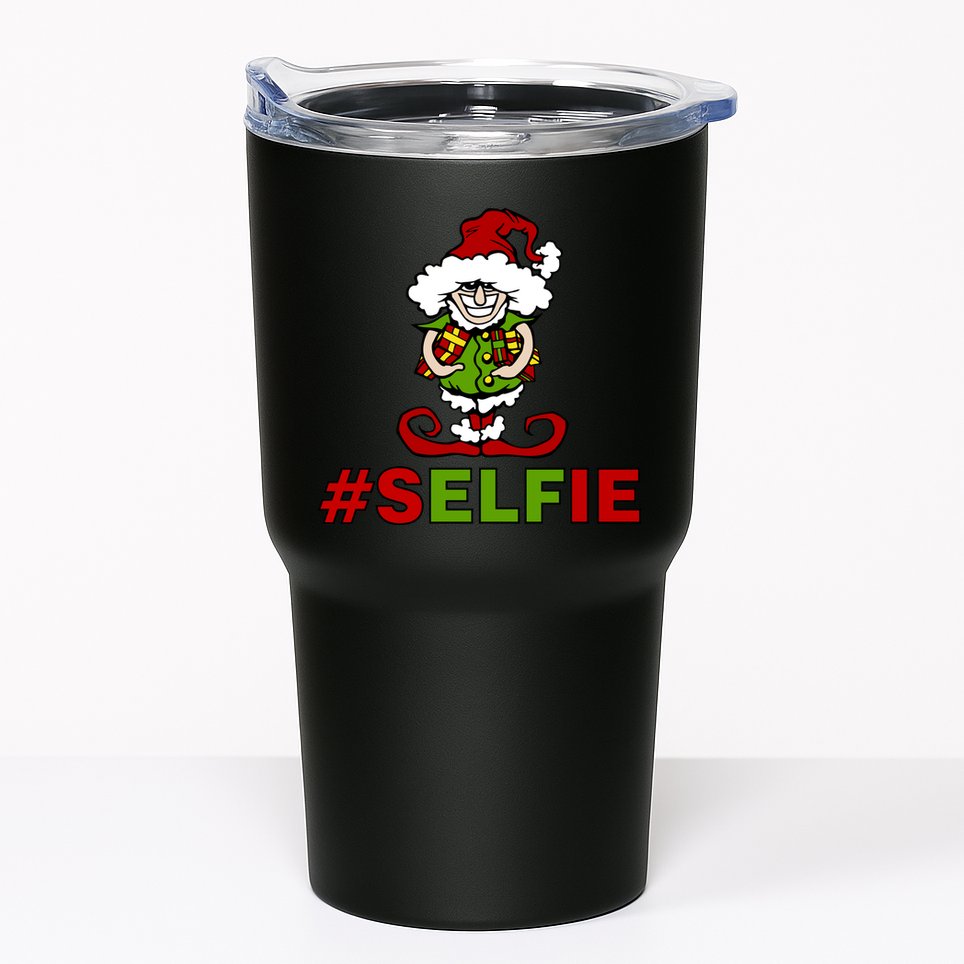 Christmas #Selfie Elf Tumbler