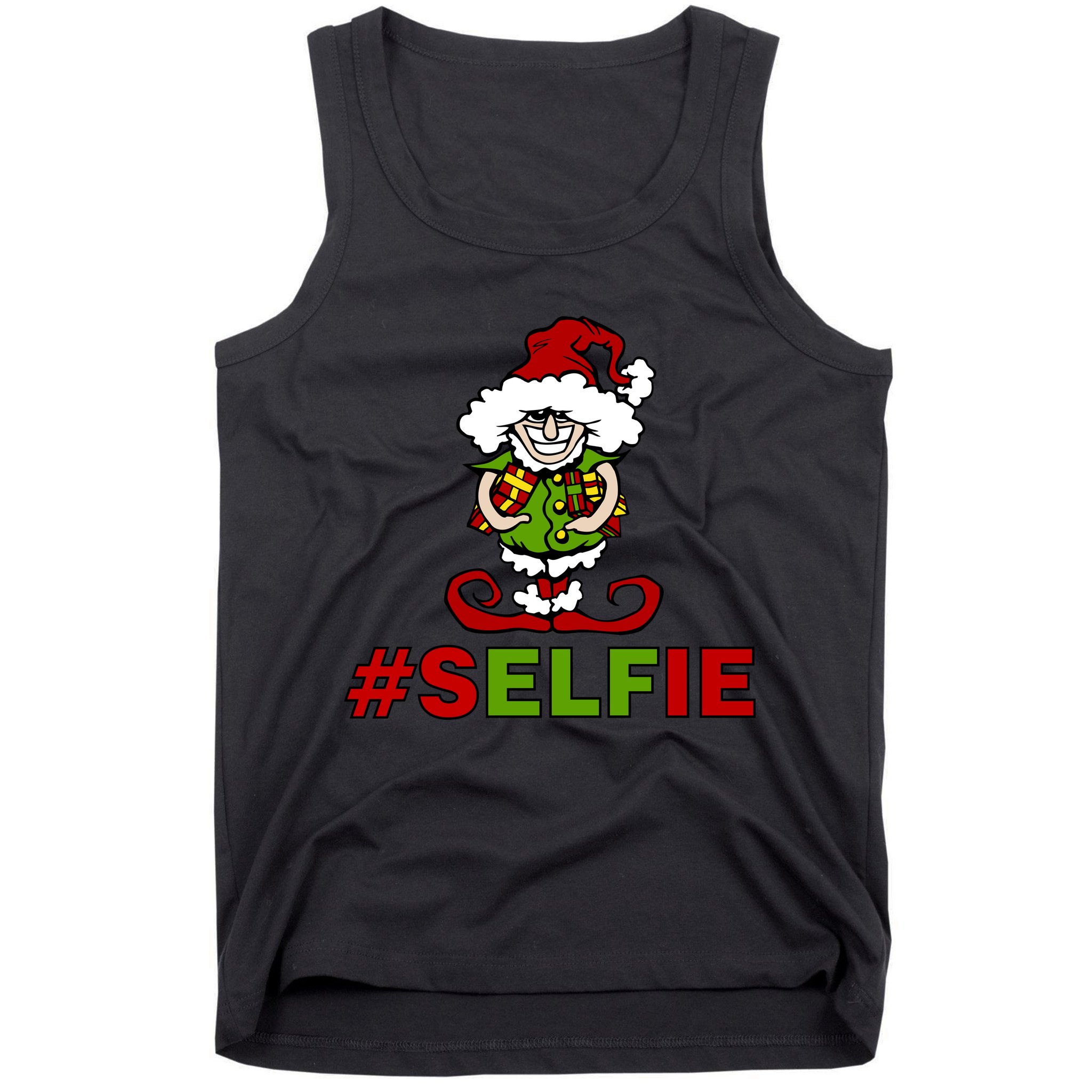 Christmas #Selfie Elf Tank Top