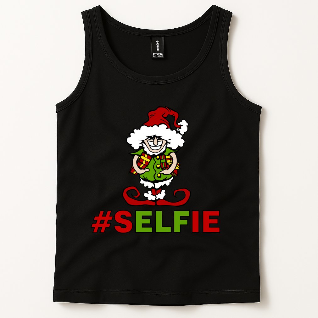 Christmas #Selfie Elf Tank Top