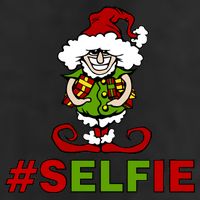 Christmas #Selfie Elf Golf Towel