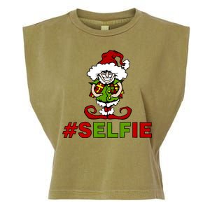 Christmas #Selfie Elf Garment-Dyed Women's Muscle Tee