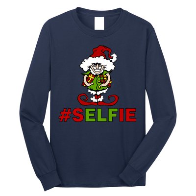 Christmas #Selfie Elf Long Sleeve Shirt