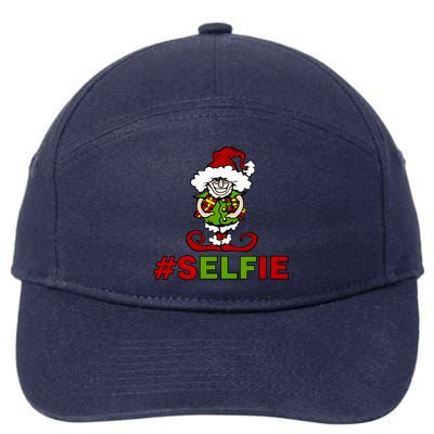 Christmas #Selfie Elf 7-Panel Snapback Hat