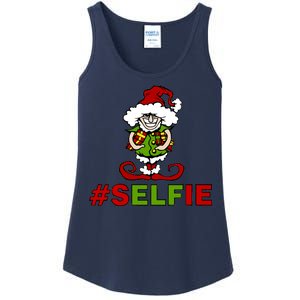 Christmas #Selfie Elf Ladies Essential Tank