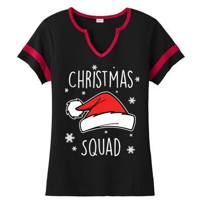 Christmas Squad Ladies Halftime Notch Neck Tee