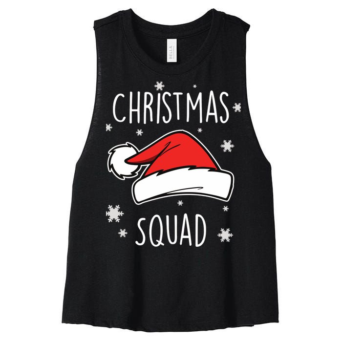 Christmas Squad Women's Racerback Cropped Tank