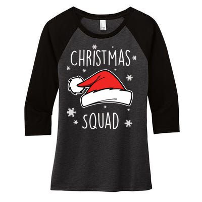 Christmas Squad Women's Tri-Blend 3/4-Sleeve Raglan Shirt