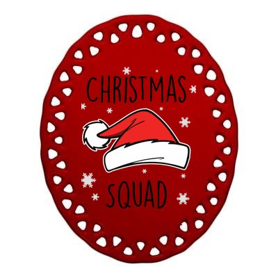 Christmas Squad Ceramic Oval Ornament