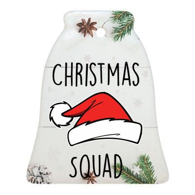 Christmas Squad Ceramic Bell Ornament