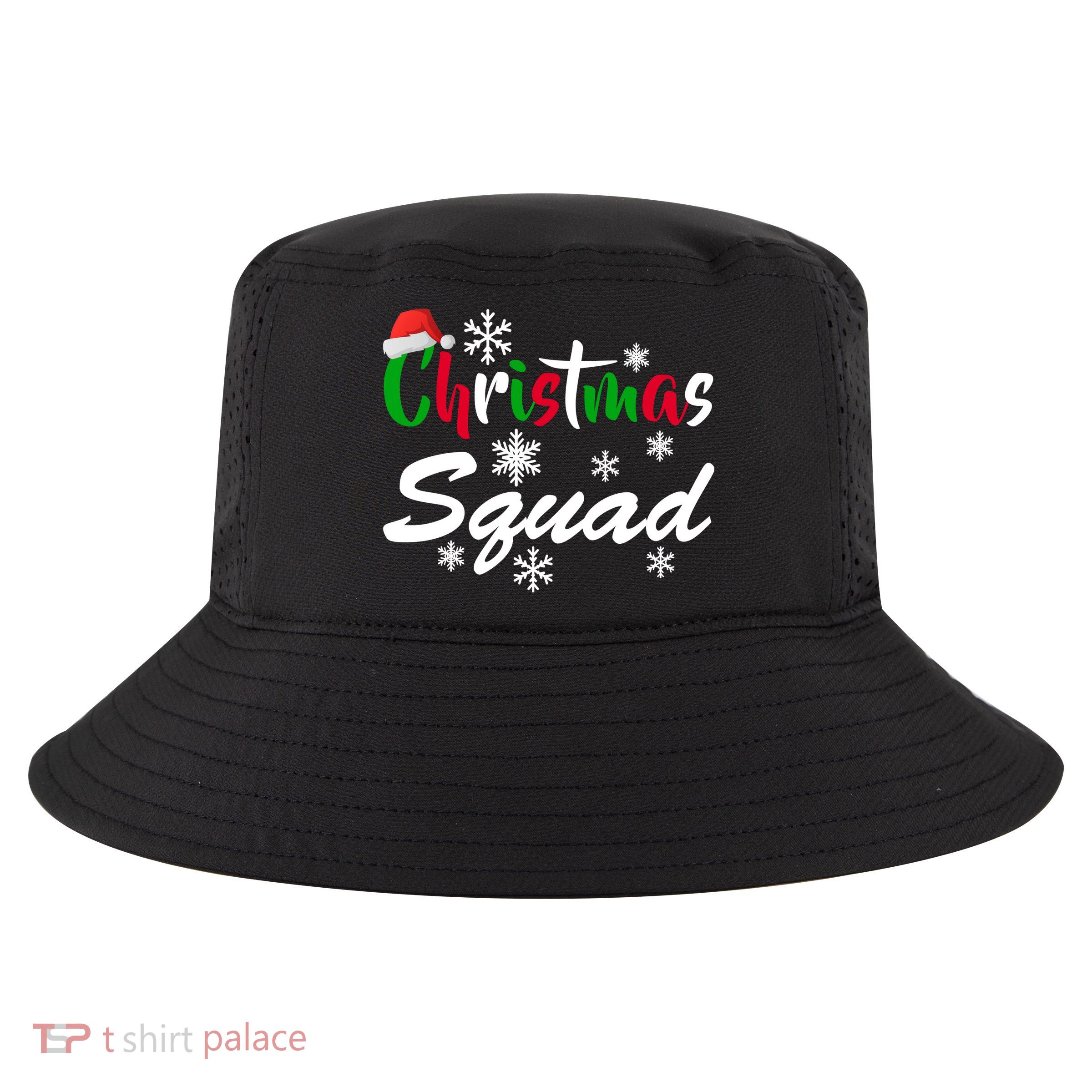 Christmas Squad Funny Cool Comfort Performance Bucket Hat