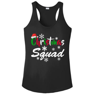 Christmas Squad Funny Ladies PosiCharge Competitor Racerback Tank