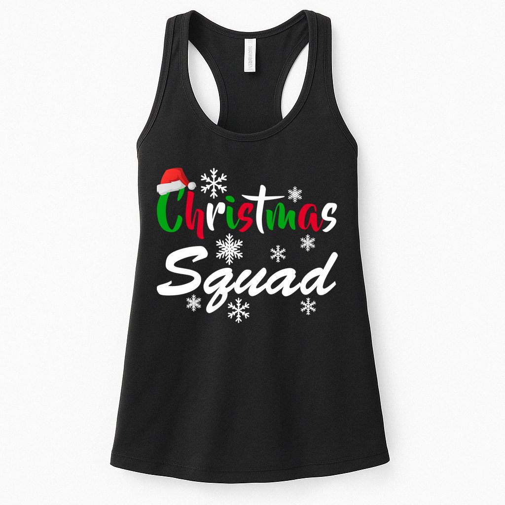 Christmas Squad Funny Womens Tank Top