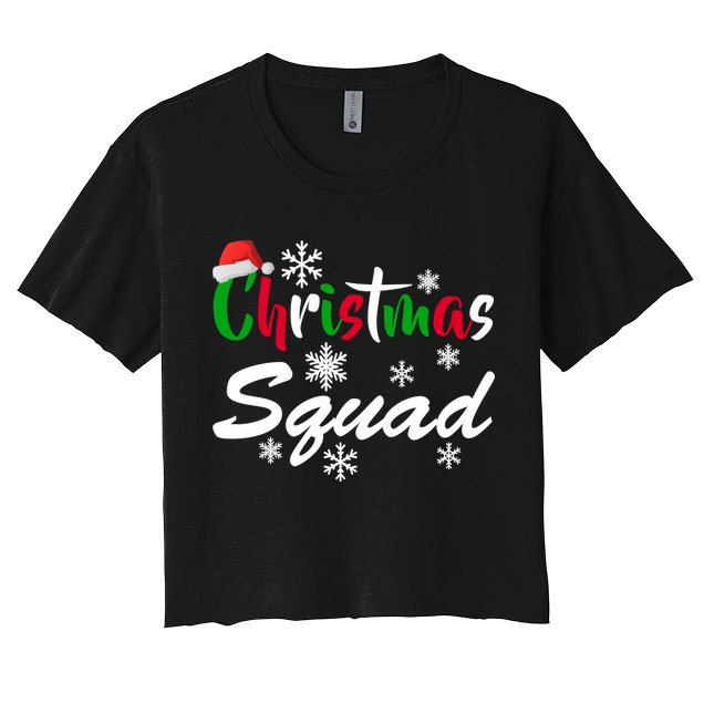Christmas Squad Funny Crop Top