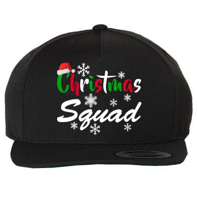 Christmas Squad Funny Wool Snapback Cap