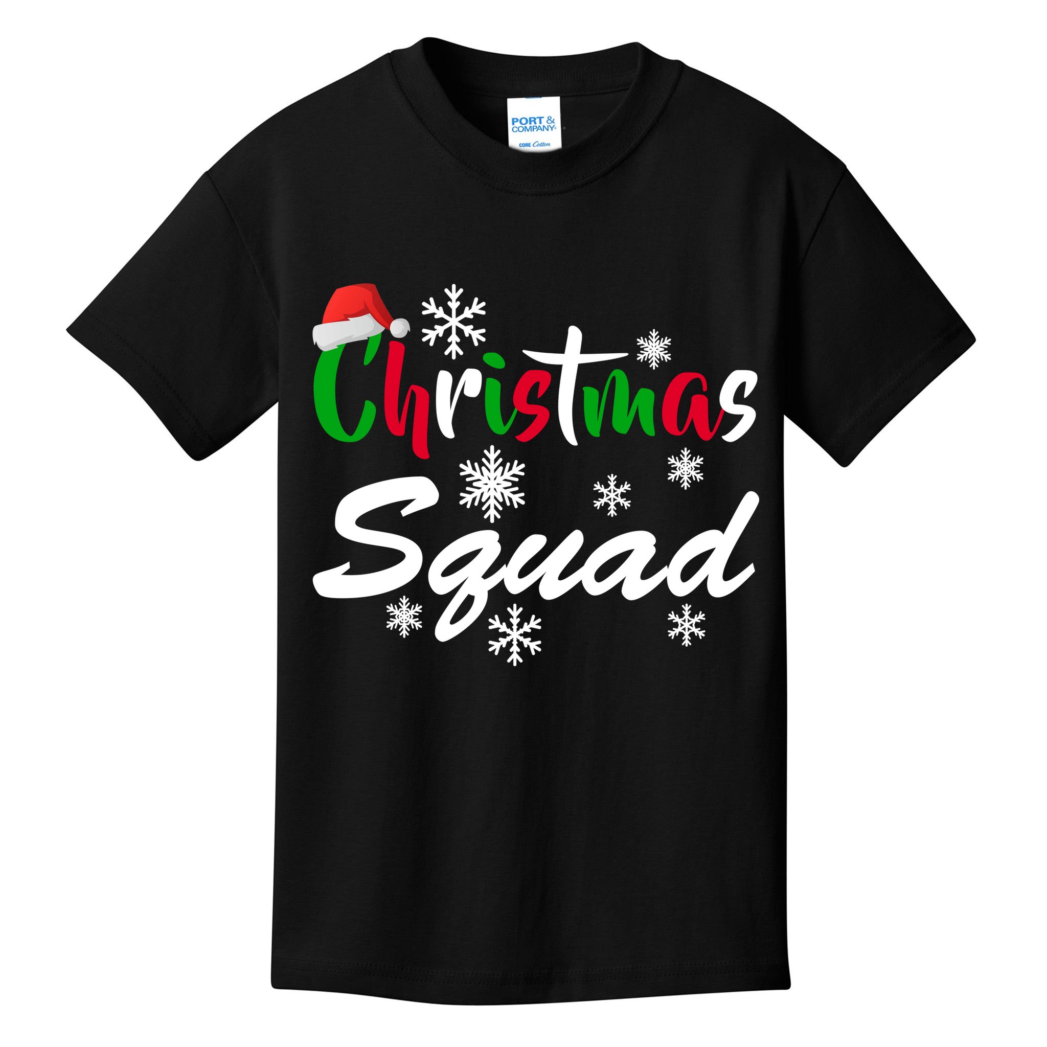 Christmas Squad Funny Kids T-Shirt