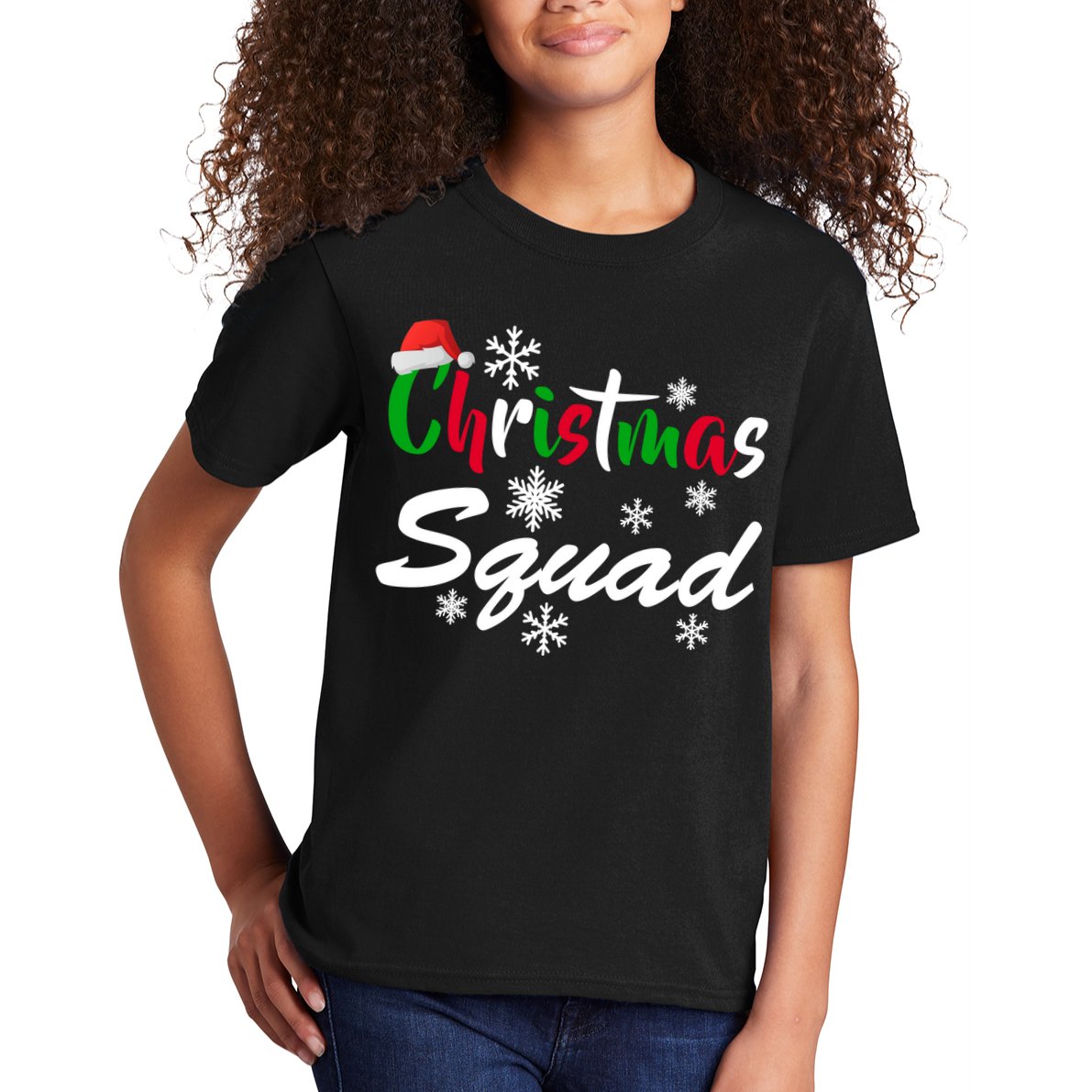 Christmas Squad Funny Kids T-Shirt