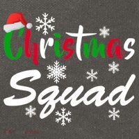 Christmas Squad Funny Cotton Canvas Backpack