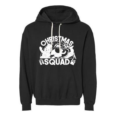 Christmas Squad Matching Family Christmas Garment-Dyed Fleece Hoodie